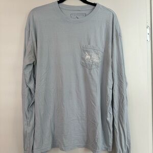 Southern Fried Cotton Blue Long Sleeve Tee